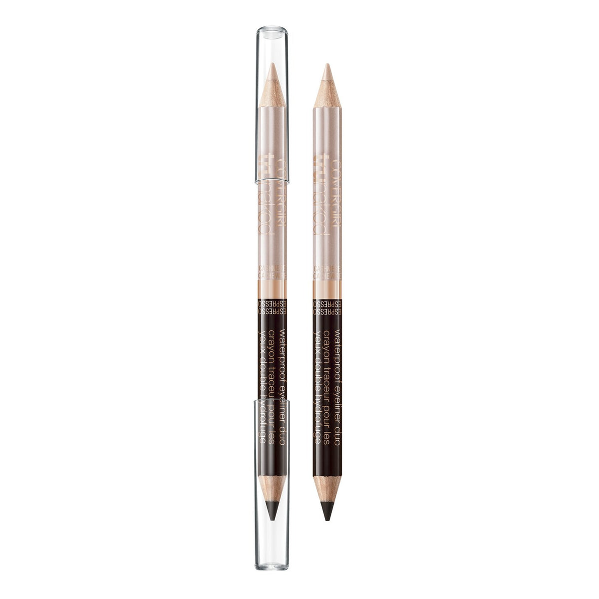 COVERGIRL truNaked Waterproof Eyeliner Duo Cashmere/Espresso, .03 oz (packaging may vary)