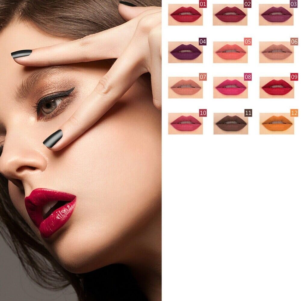 THE PERFECT PART Lip Liner - 12Pcs Lip Liner Set, Long Lasting & Waterproof Lip Stain for Women, 2 in 1 Lip Liner & Eye Liner Pencil, Matte Smooth Beauty & Personal Care THE PERFECT PART