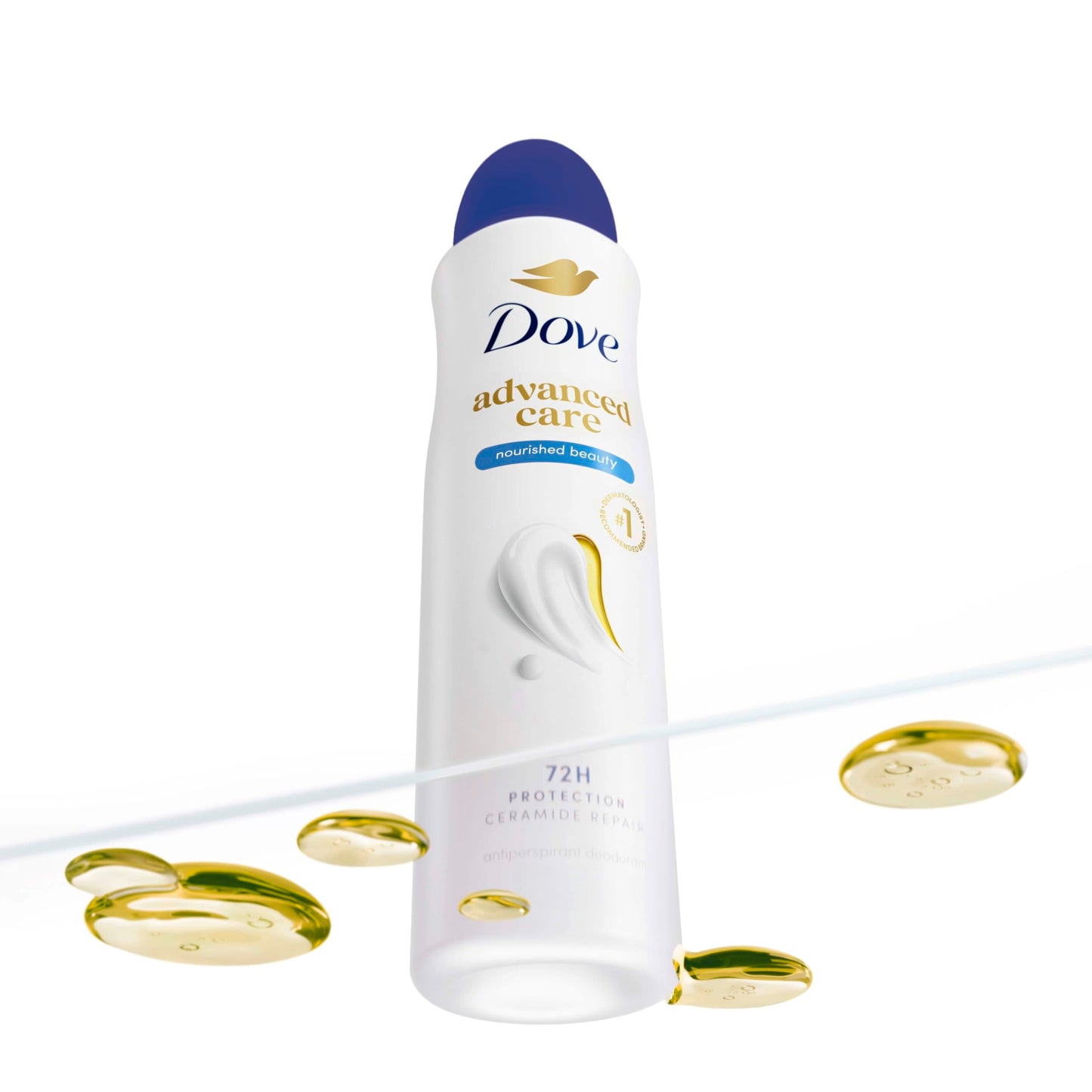 Dove Advanced Care Antiperspirant Deodorant Spray Nourished Beauty Antiperspirant Deodorant To Help Repair Skin’s Barrier After Shaving 72-hour Beauty and Personal Care Dove