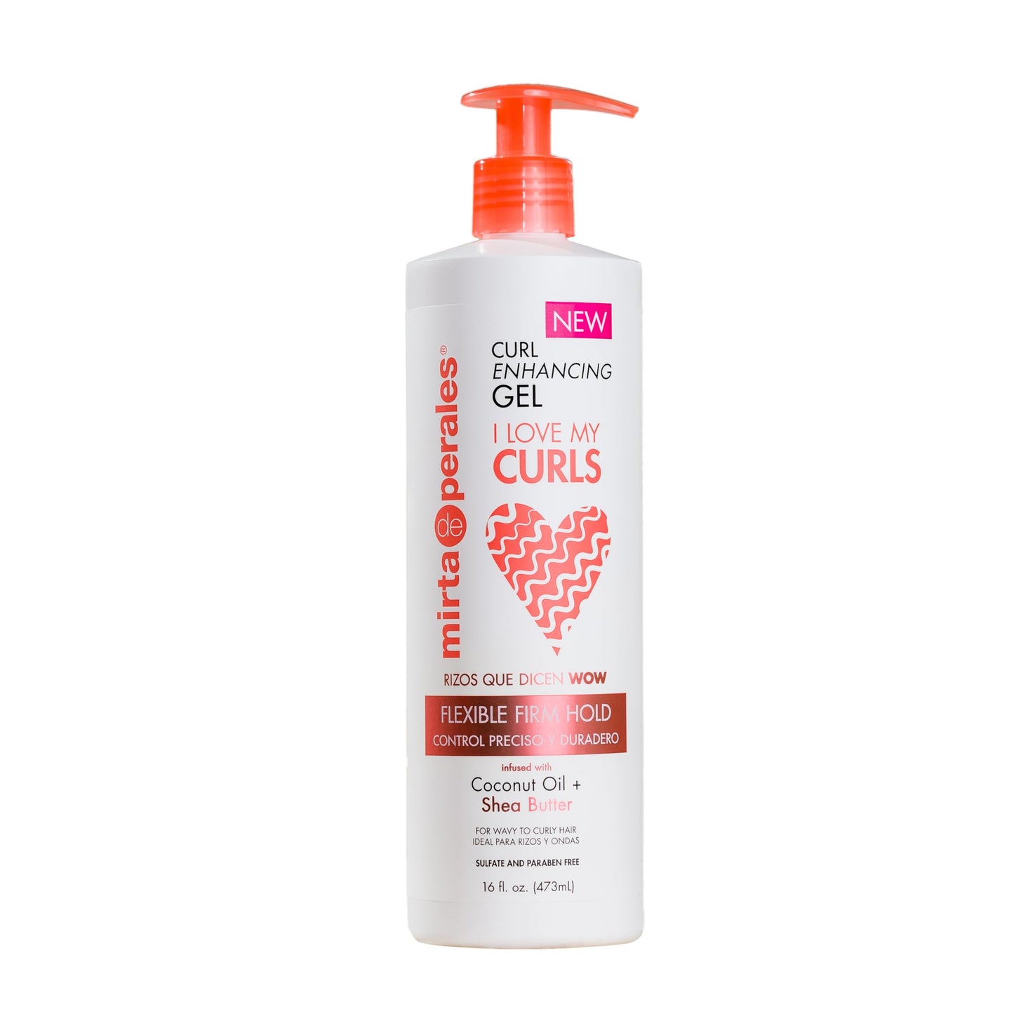 Mirta de Perales I Love My Curls Curl Enhancing Gel for Curly & Coily Hair | Hydrating Coconut & Shea Butter Gel for Frizz Control & Flexible Hold | Beauty & Personal Care Mirta De Perales