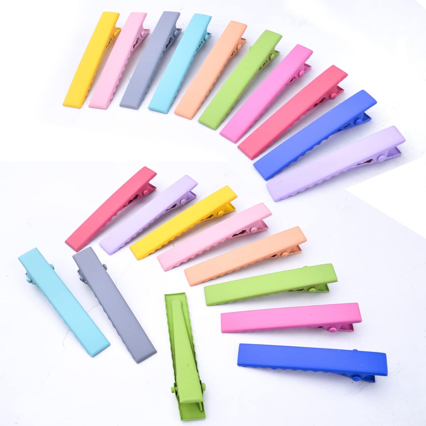 50pcs 10 Colors Alligator Hair Clips Metal Duck Bill Hairclips Single Prong Non-slip Hair Barrette Sectioning Hairpins for Women Salon Styling DIY Beauty & Personal Care Hmjpng