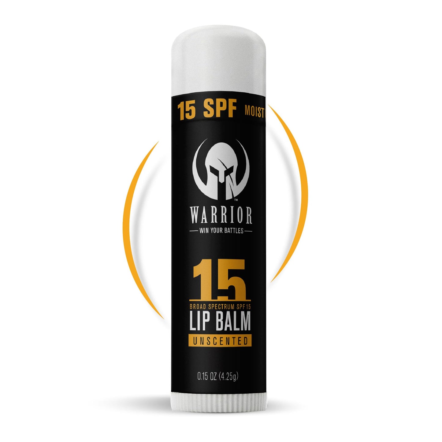 Warrior SPF 15 Lip Balm - Unscented Chapstick Made from Purified Beeswax in USA - Protects Against Wind, Cold, Heat, and UV Rays - Premium Lip Beauty and Personal Care WARRIOR -WIN YOUR BATTLES-