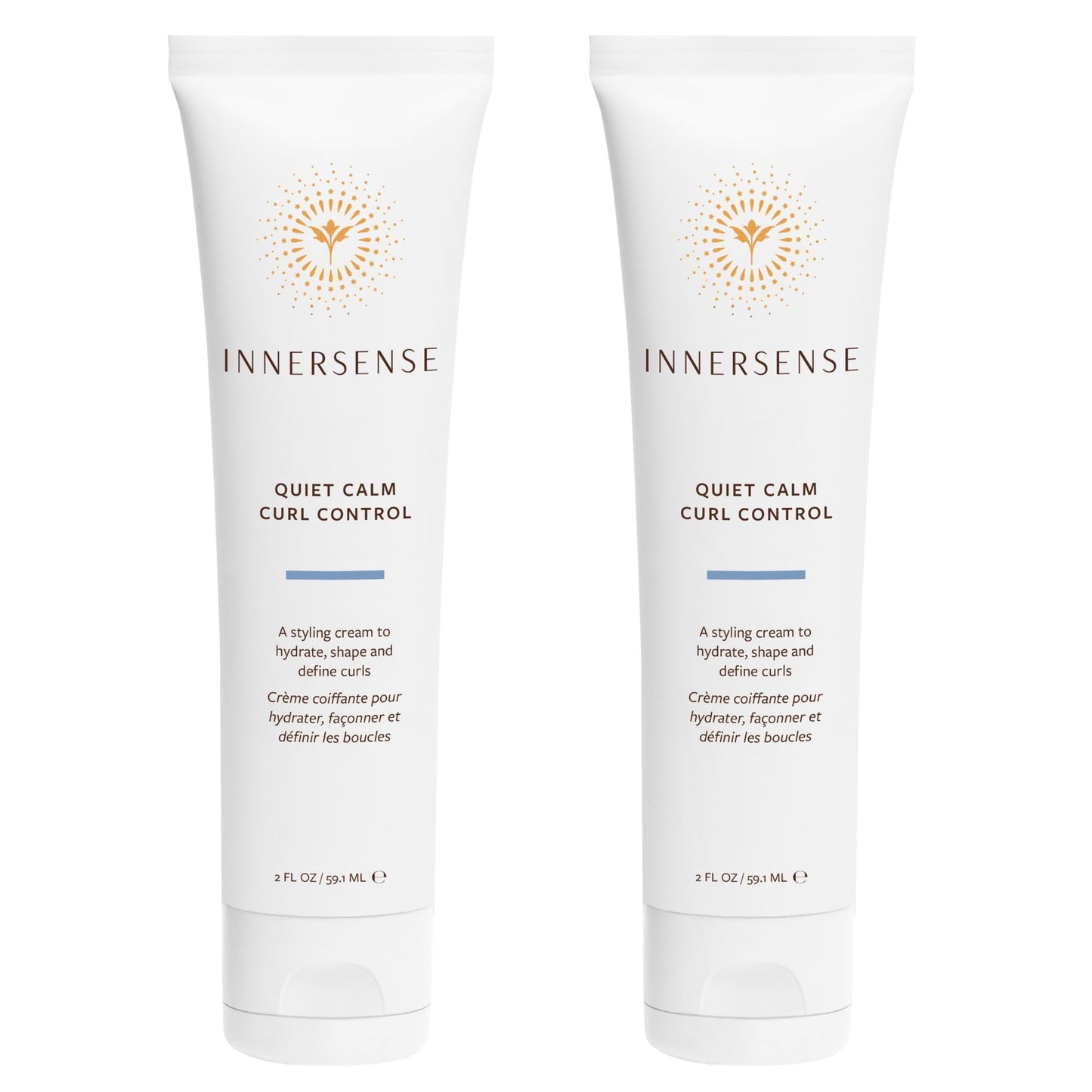 INNERSENSE Organic Beauty - Natural Quiet Calm Curl Control | Smoothing, Hydrating, Light Hold | Non-Toxic, Cruelty-Free, Clean Haircare (2 Pack - 2 Beauty and Personal Care INNERSENSE Default Title