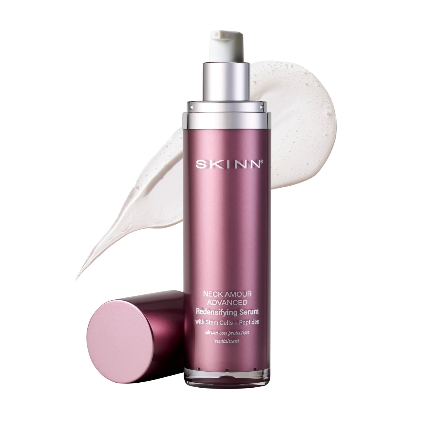 SKINN Neck Amour Redensifying Serum - Anti-Aging Neck Treatment with Plant Stem Cells, Niacinamide + Peptides Tighten the Appearance of Loose, Sagging Beauty & Personal Care SKINN