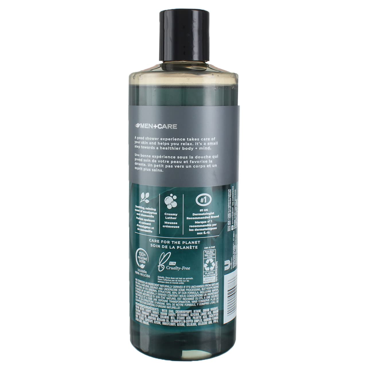 DOVE MEN + CARE Body Wash Eucalyptus + Cedar Oil to Rebuild Skin in the Shower with Plant-Based Cleansers and Moisturizers 18 oz Beauty & Personal Care DOVE MEN + CARE
