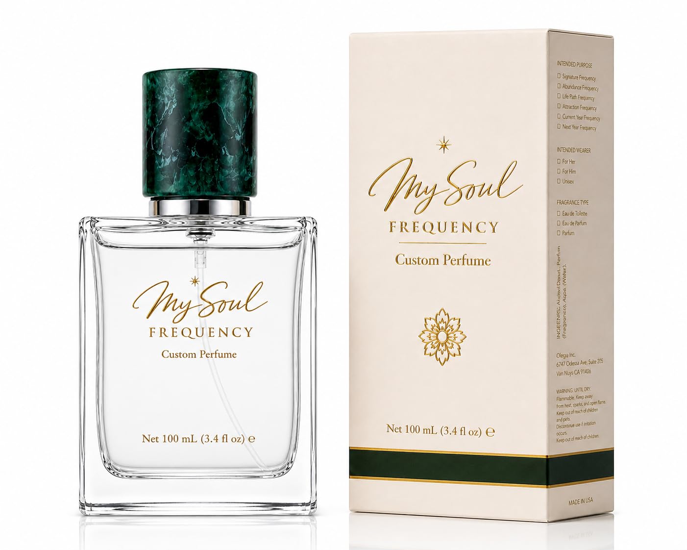 Laritelle My Soul Frequency Custom Perfume, Personalized Date of Birth Fragrance for Women and Men, Unisex, 100 mL Beauty & Personal Care Laritelle