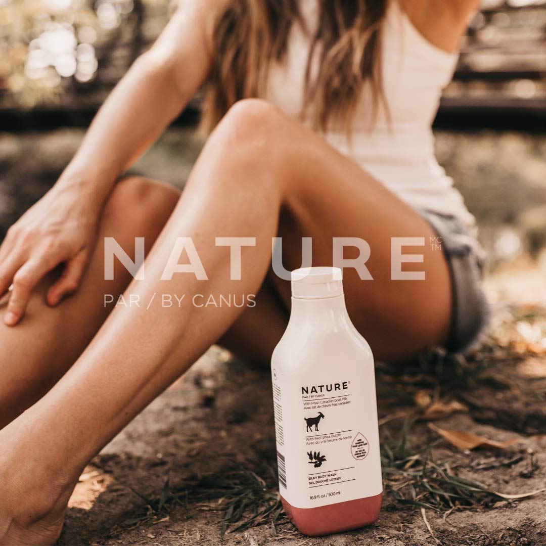 Nature by Canus Goat Milk Body Wash with Shea Butter, silky 16.9 fl oz cleanser for dry skin, fresh Canadian goat milk formula, no parabens Beauty & Personal Care Nature by Canus