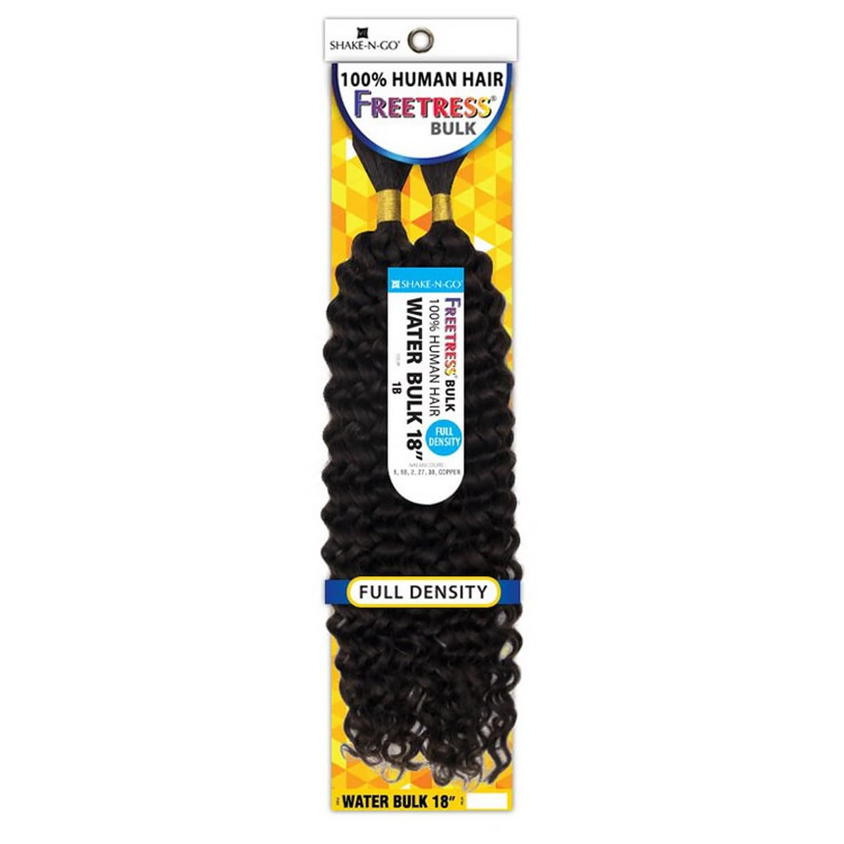 Shake N Go Free Tress Human Hair Braids - Water Bulk 18" (Color:COPPER)