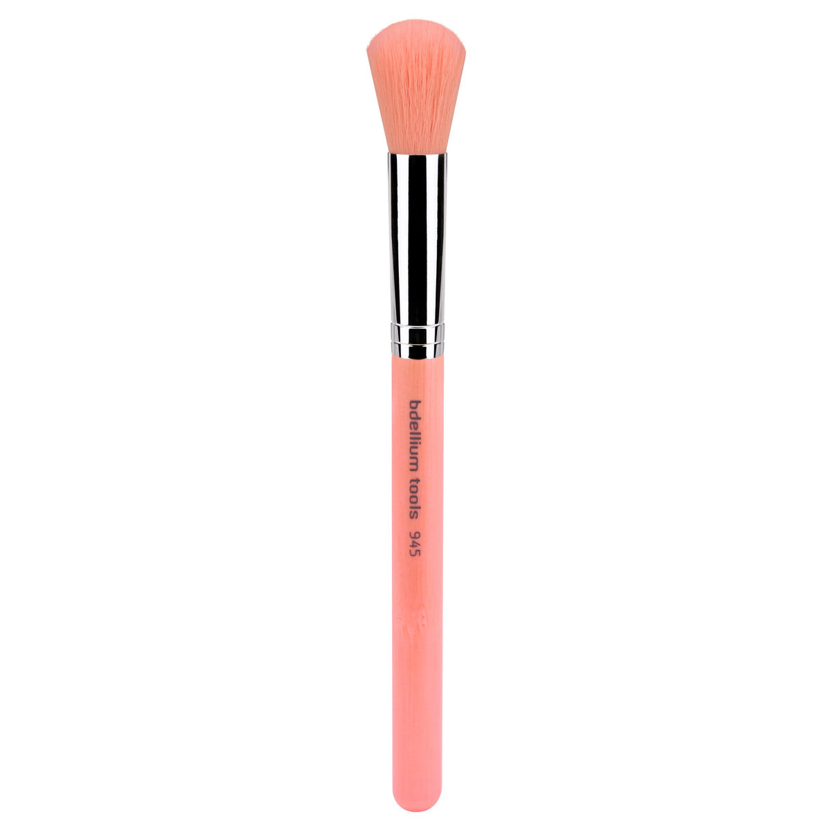 Bdellium Tools Professional Makeup Brush - Pink Bambu Series 945 Contour - With Soft Synthetic Fibers, For Blending & Contouring (Pink, 1pc)