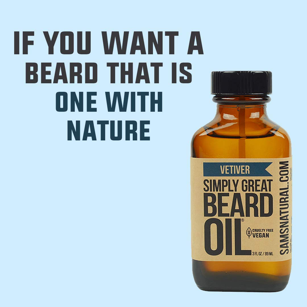 Simply Great Beard Oil - Scented Beard Oil - Beard Conditioner 3 Oz Easy Applicator - Natural - Vegan and Cruelty Free Care for Beards - America's Beauty and Personal Care Simply Great Beard Oil