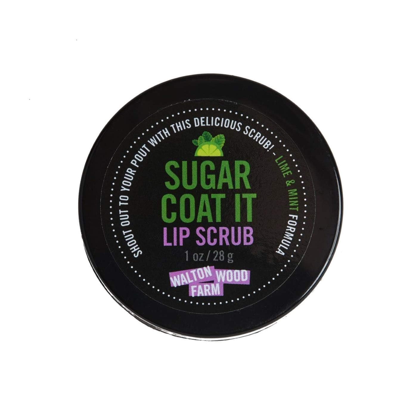 Walton Wood Farm Sugar Coat It Lip Scrub Lime & Mint 1 oz (Sugar Coat It) Beauty & Personal Care Walton Wood Farm