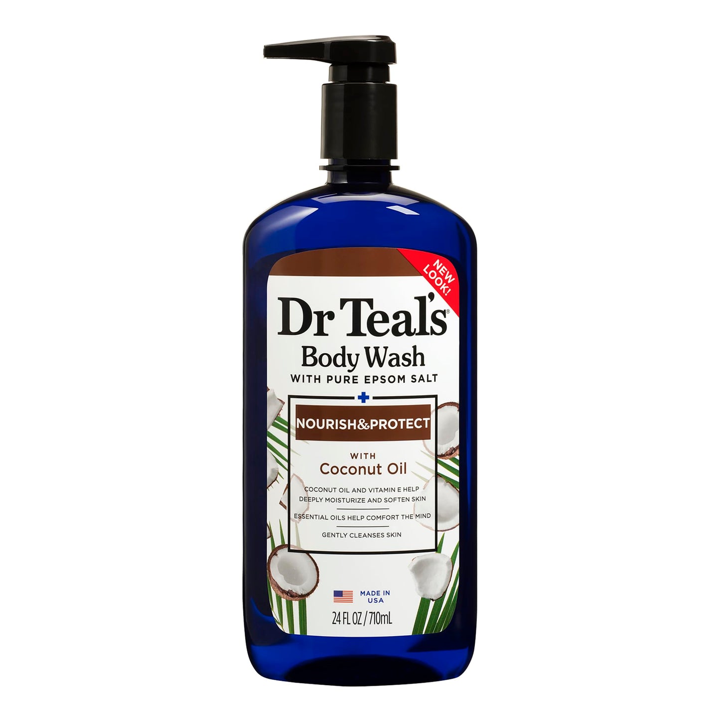 Dr Teal's Body Wash, Nourish & Protect with Coconut Oil, 24 fl oz Beauty & Personal Care Dr Teal's