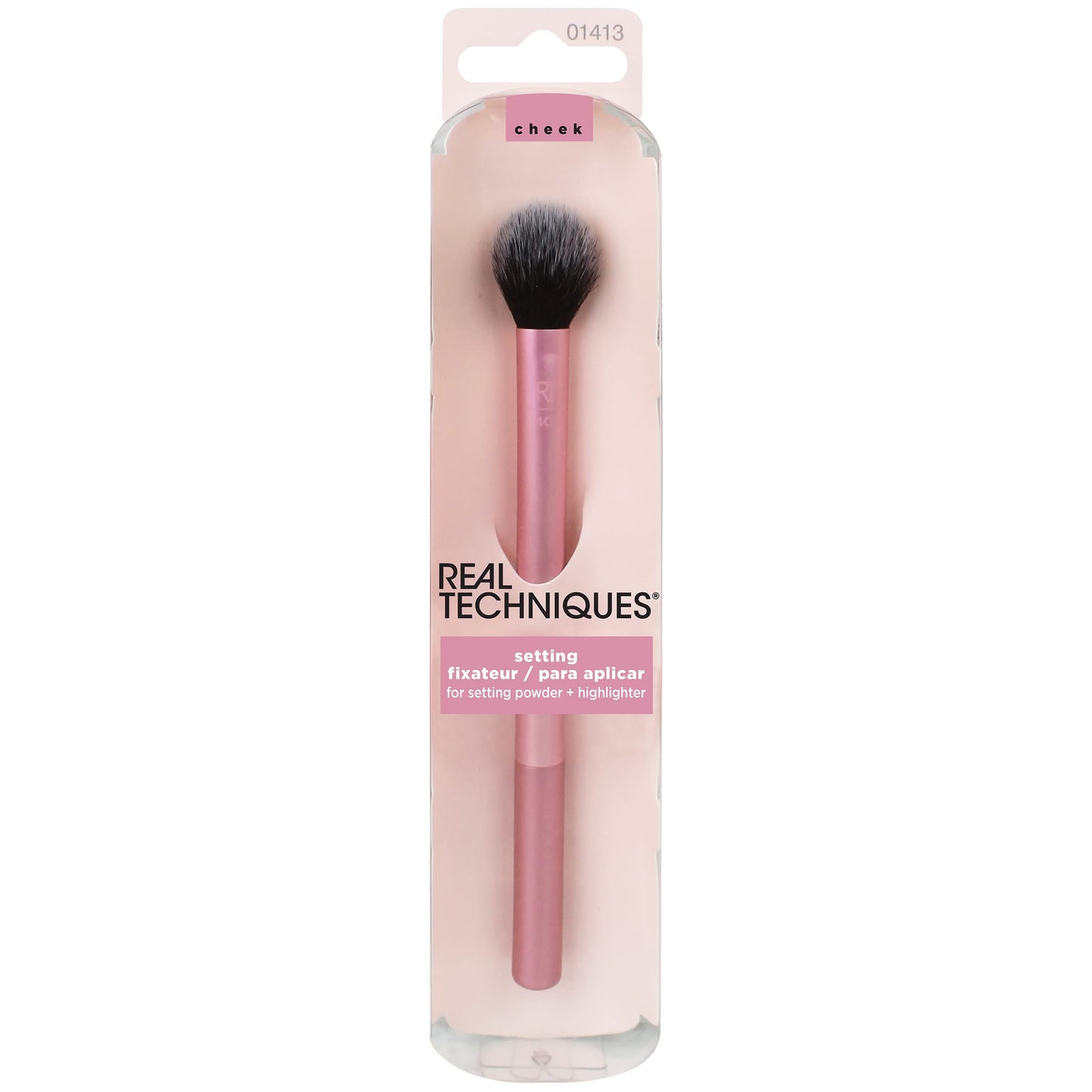 Real Techniques Setting Brush With Ultra Plush Custom Cut Synthetic Bristles and Extended Aluminum Ferrules to Build Coverage Beauty & Personal Care Real Techniques