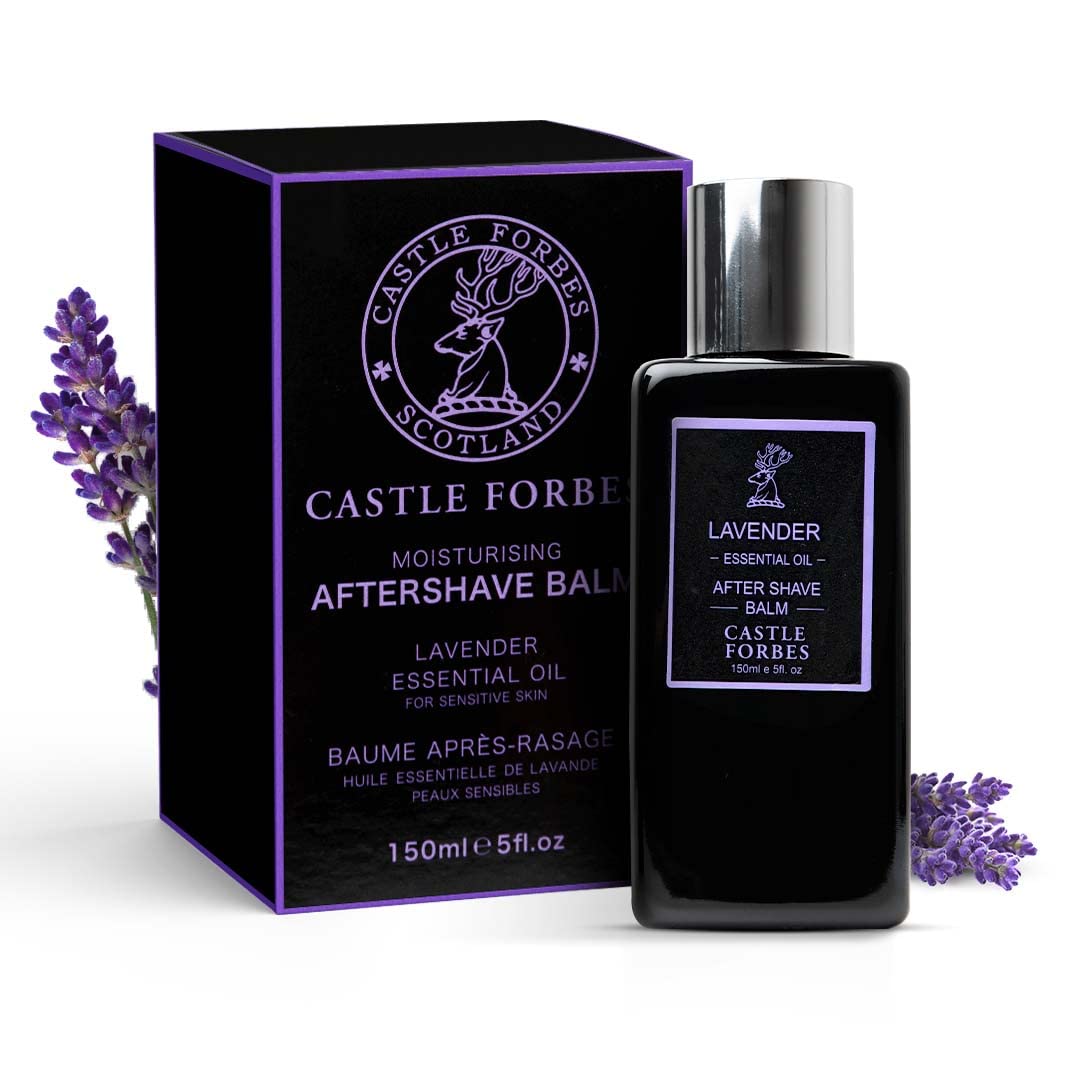 Castle Forbes Lavender Aftershave Balm For Men, 5 fl.oz. - Moisturizing After Shave Lotion w/Essential Oils - Soothing & Refreshing Face Balm Beauty and Personal Care Castle Forbes