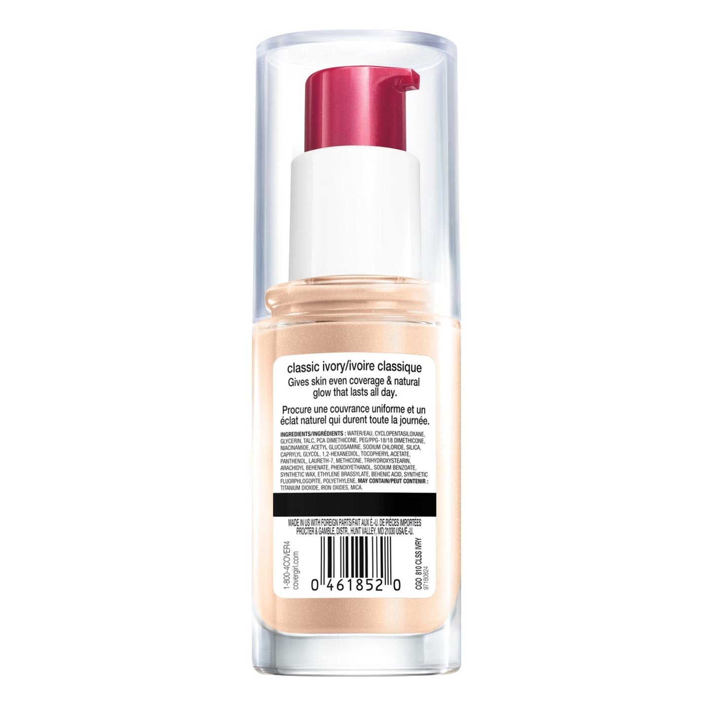 COVERGIRL Outlast Stay Luminous Foundation Classic Ivory 810, 1 oz (packaging may vary) Beauty & Personal Care COVERGIRL