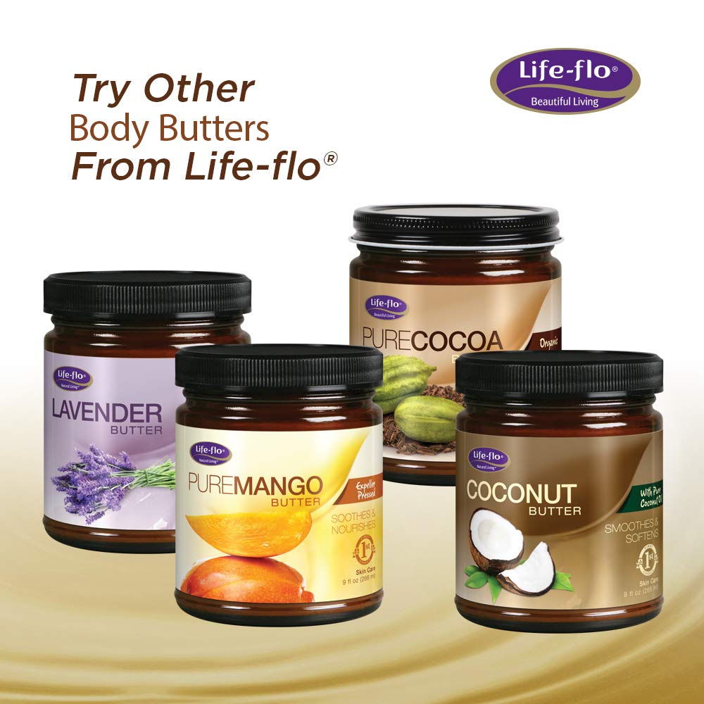 LIFE-FLO Pure Organic Shea Butter, Unrefined | Moisturizes, Smooths & Conditions Skin, Hair & Scalp | No Parabens | 9oz Beauty & Personal Care LIFE-FLO