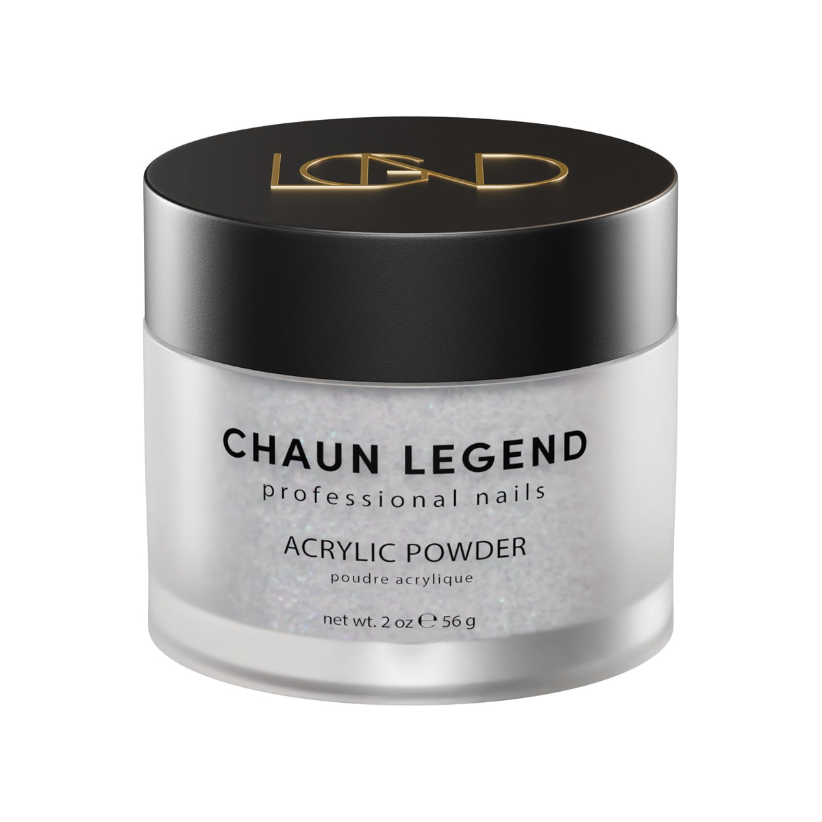 Chaun Legend Acrylic Powder, 2 Oz Long Lasting Salon Quality, Bubble Free, Self Leveling Professional Manicures, Fake Nails, Carving & Extensions