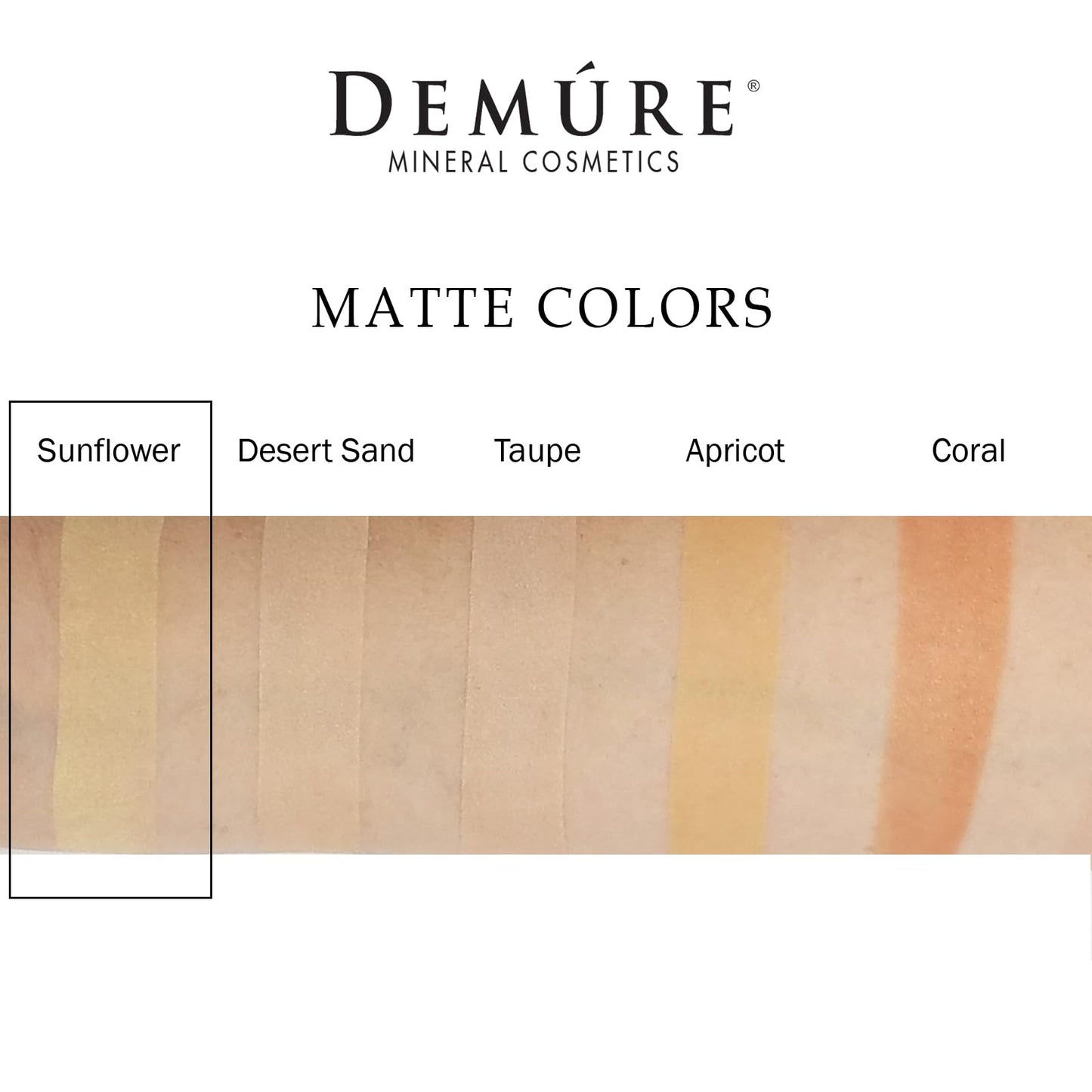 Demure Mineral Make Up (Sunflower) Eye Shadow, Matte Eyeshadow, Loose Powder, Eye Makeup, Professional Makeup Beauty & Personal Care DEMÚRE