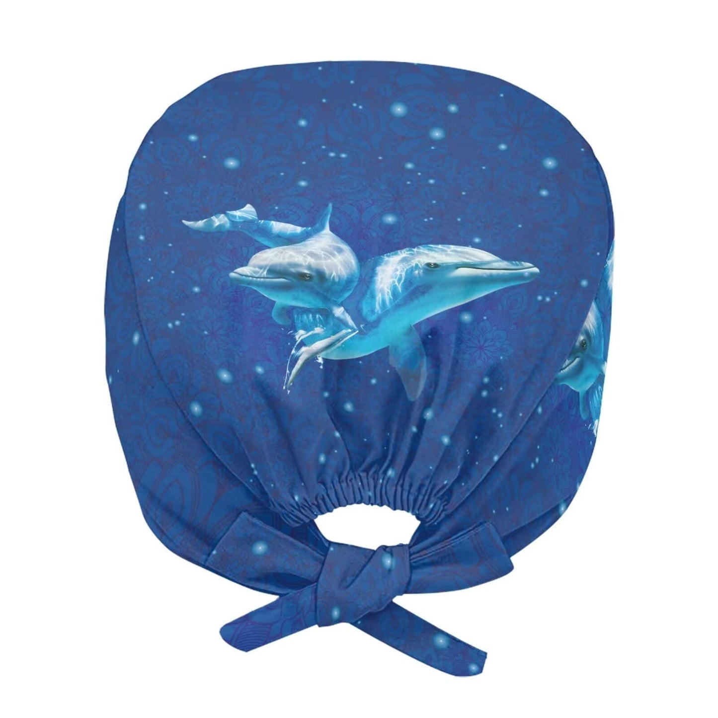 Biyejit Starry Dolphins Working Cap Scrub Cap with Sweatband, Adjustable Scrub Caps for Women Men, One Size Beauty and Personal Care Biyejit