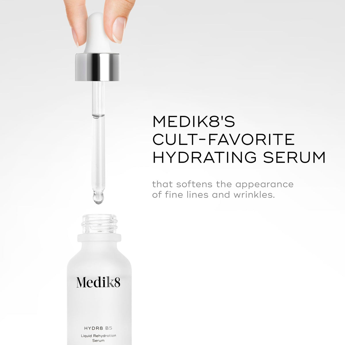 Medik8 Hydr8 B5 - Intense Hydrating with Vitamin B5 - Hyaluronic Acid Serum for Face - Plumping and Moisturizing Face Serum - Gluten Free - 1.0 oz