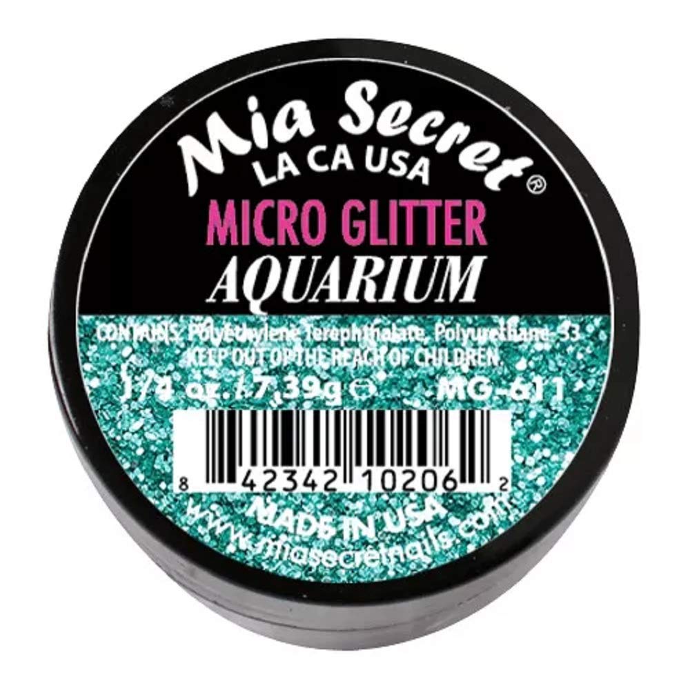 Mia Secret Professional Nail System Micro Glitter - .25 oz (Aquarium) Beauty & Personal Care Mia Secret