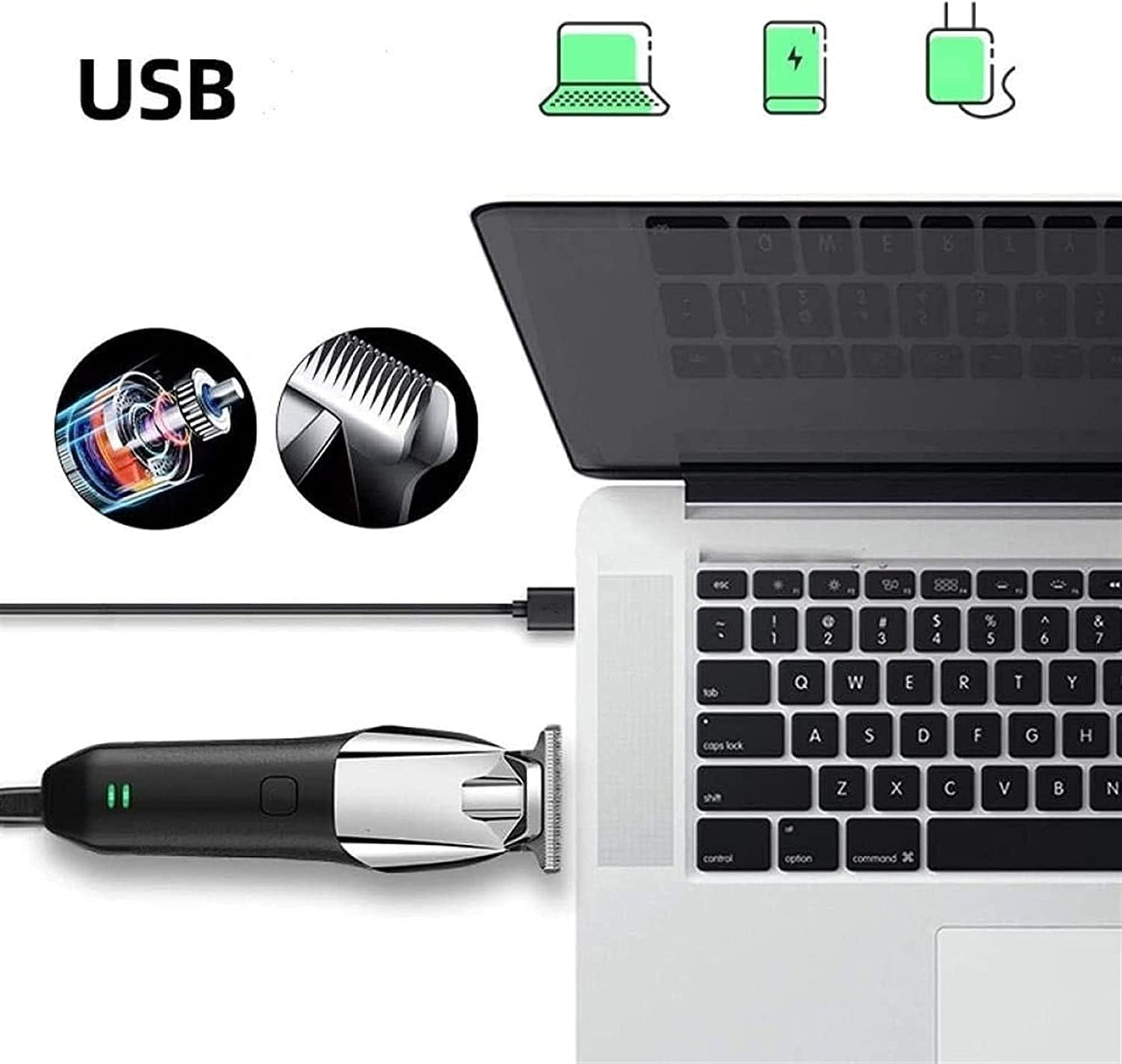 QDKVTNDJZ Hair Clippers for Men, Adjustable Guide Combs at Home Haircut Machine Cutting Tools Trimmer Grooming Kit for Beauty and Personal Care QDKVTNDJZ