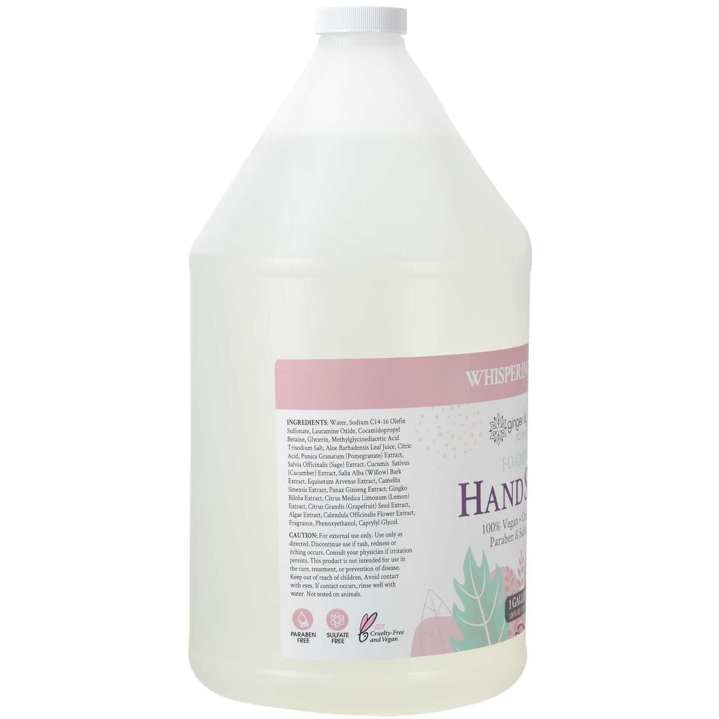 Ginger Lily Farms Botanicals All-Purpose Foaming Hand Soap Refill, 100% Vegan & Cruelty-Free, Whispering Rose Scent, 1 Gallon (Pack of 4) Beauty & Personal Care Ginger Lily Farms