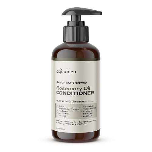 Aquableu Advanced Therapy Anti-Thinning Rosemary Oil Conditioner - Infused with 14 All-Natural Ingredients for Enhanced Volume, Strength, Thickness Beauty & Personal Care Aquableu