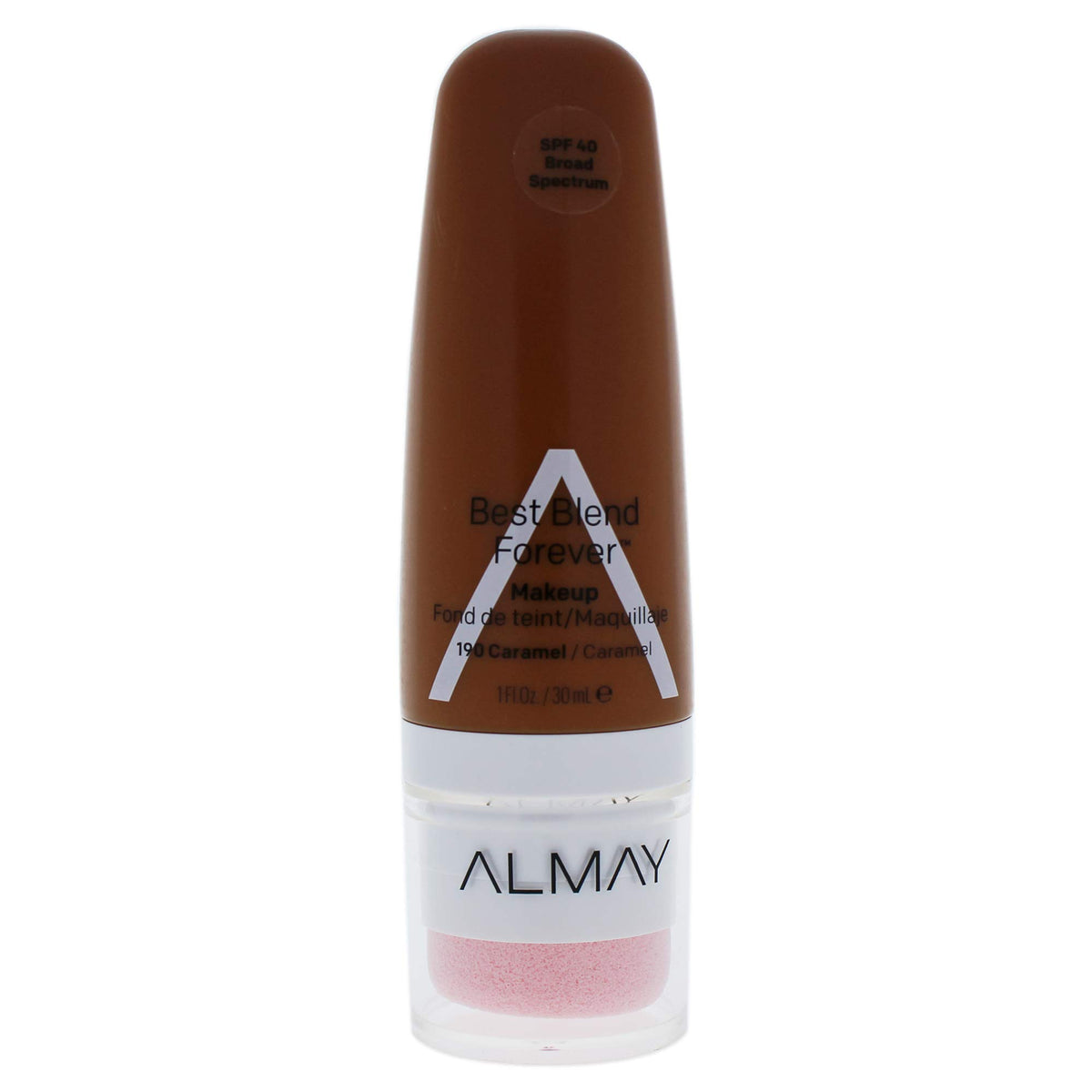 Almay Best Blend Forever Foundation, Caramel, 1 fl. oz., SPF 40 Broad Spectrum