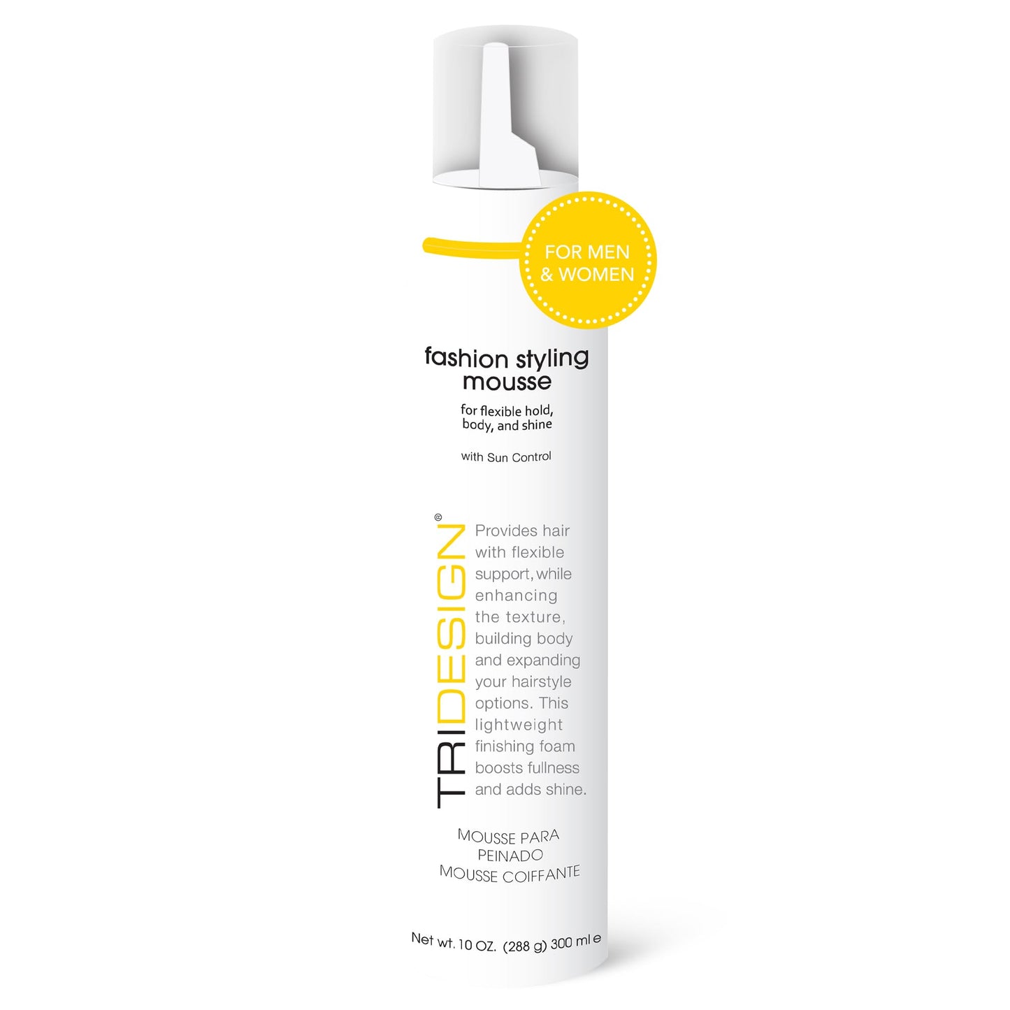 TRI Fashion Styling Mousse - Wavy Hair Volumizer & Curl Tamer with Frizz Control, Shine & Styling Options for Women, Hair Foam - 10 Ounce Beauty & Personal Care TRIDESIGN