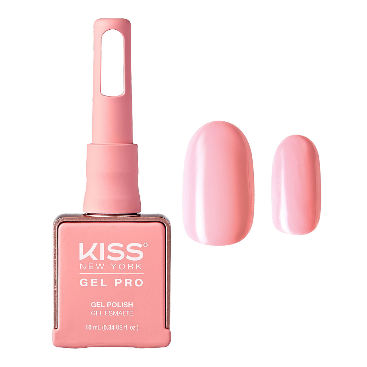 Kiss New York Gel Nail Polish Soak Off UV LED Gel Polish 10mL Nail Art Salon Manicure DIY HEMA FREE, TPO FREE (Pink Skies)