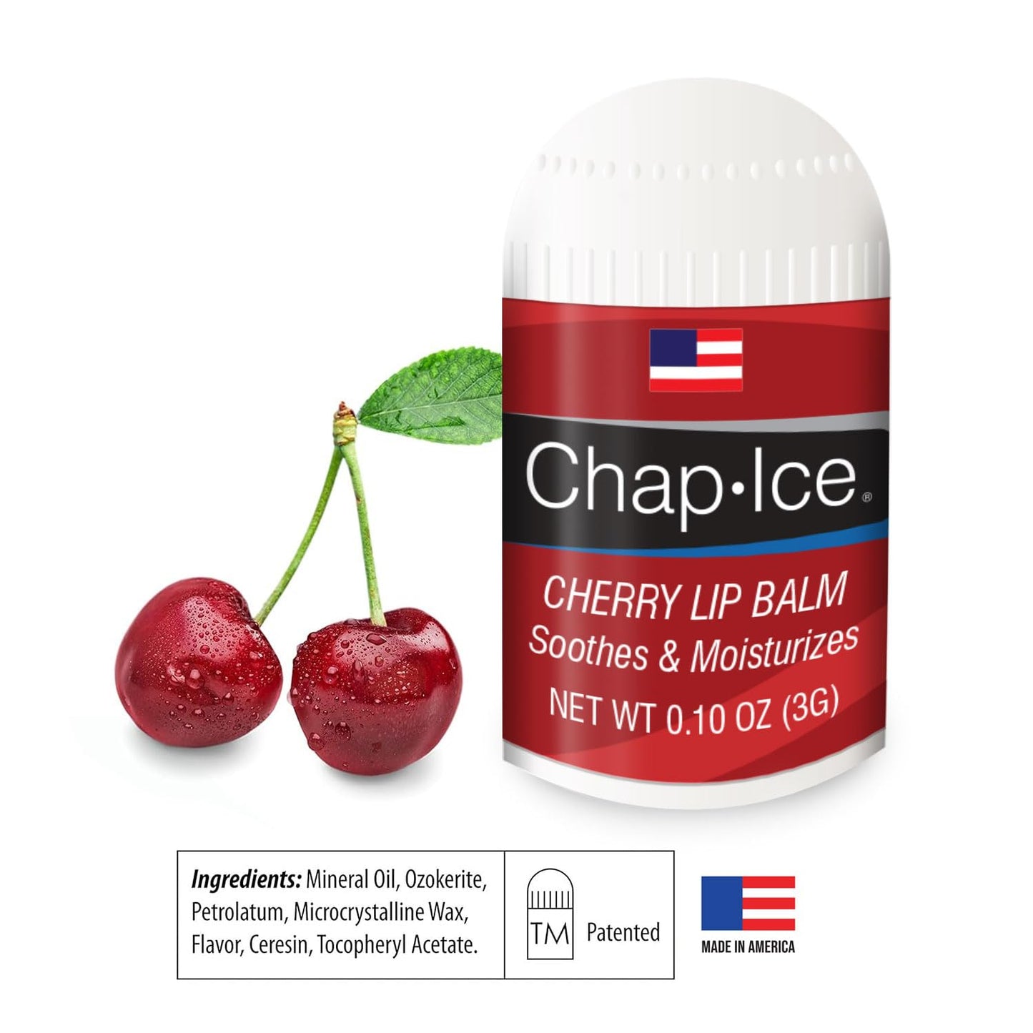 Lot of 4 Oralabs Chap Ice Cherry Lip Balm Mini Cute Bonus Pack … Beauty and Personal Care CHAP-ICE