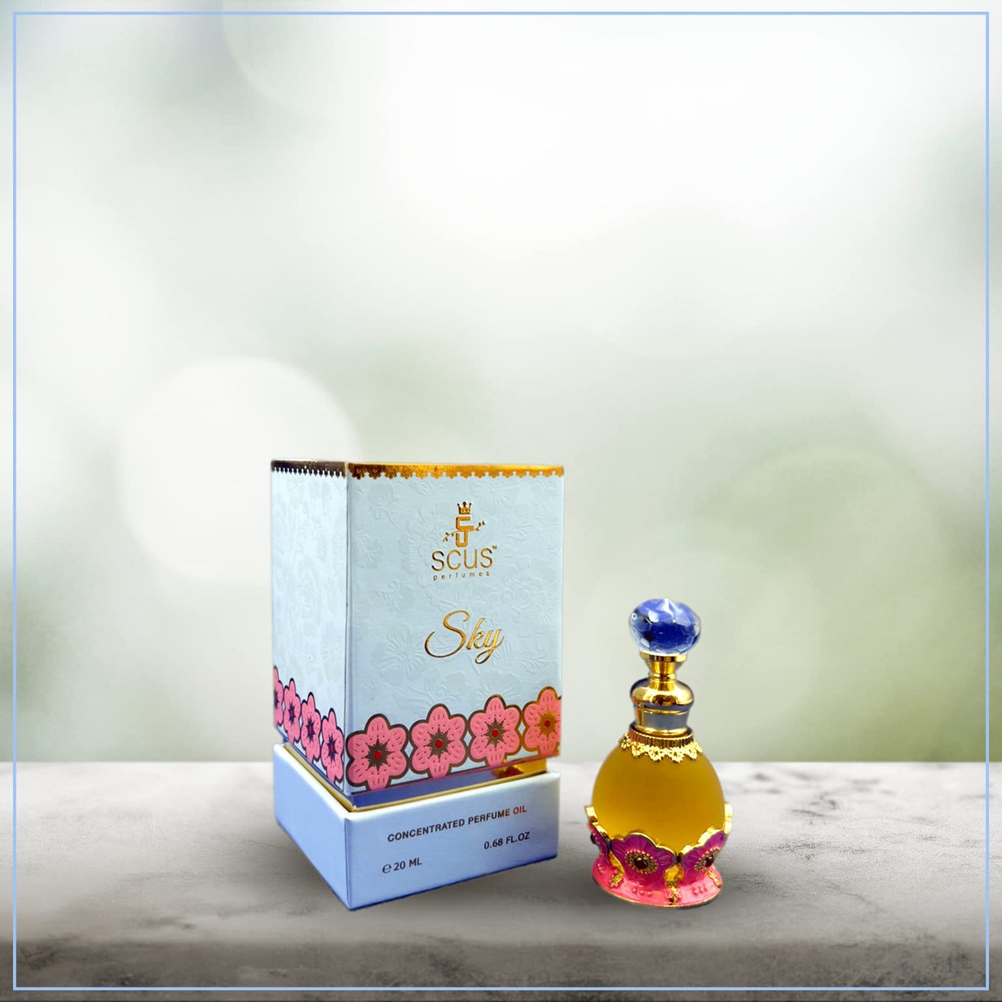 SCUS Perfumes Sky Fragrance for Men & Women Woody Earthy Concentrated Perfume oil Long Lasting Fragrance Non-Alcoholic Beauty & Personal Care SCUS Perfumes