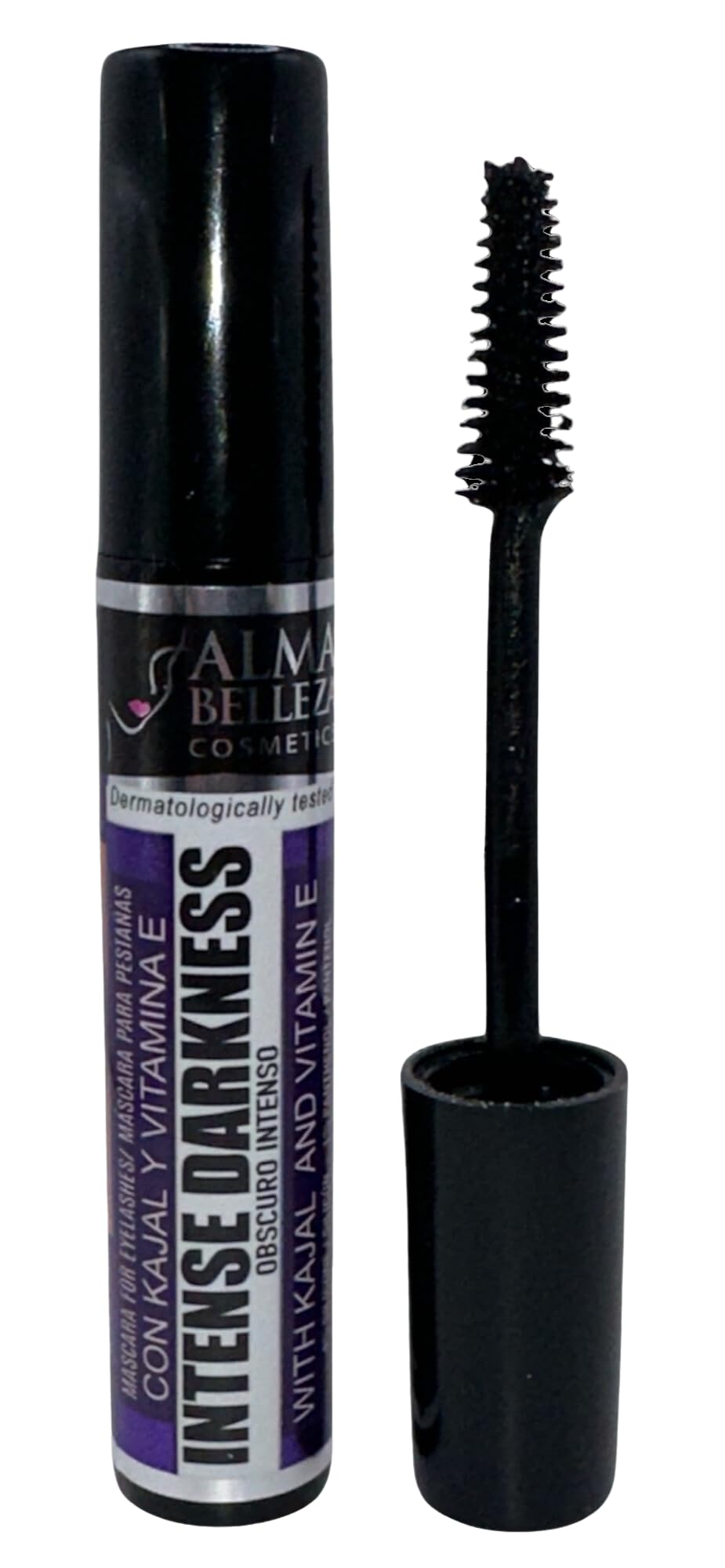 Mascara for Eyelashes Intense Darkness (Oscuro Intenso) with Kajal & Vitamin E - 13g - Premium Quality (2 PACK) - Waterproof, Beauty & Personal Care Alma Belleza