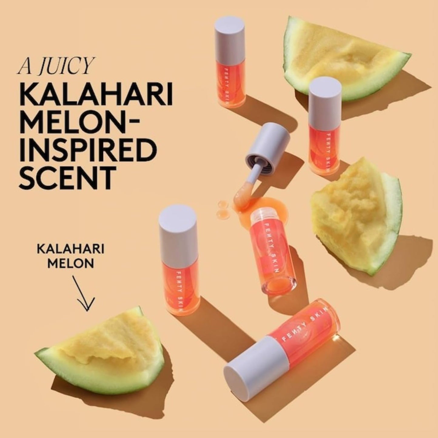 Fenty Skin Fenty Treatz Hydrating + Strengthening Lip Oil - Kalahari Melon Beauty and Personal Care FENTY BEAUTY