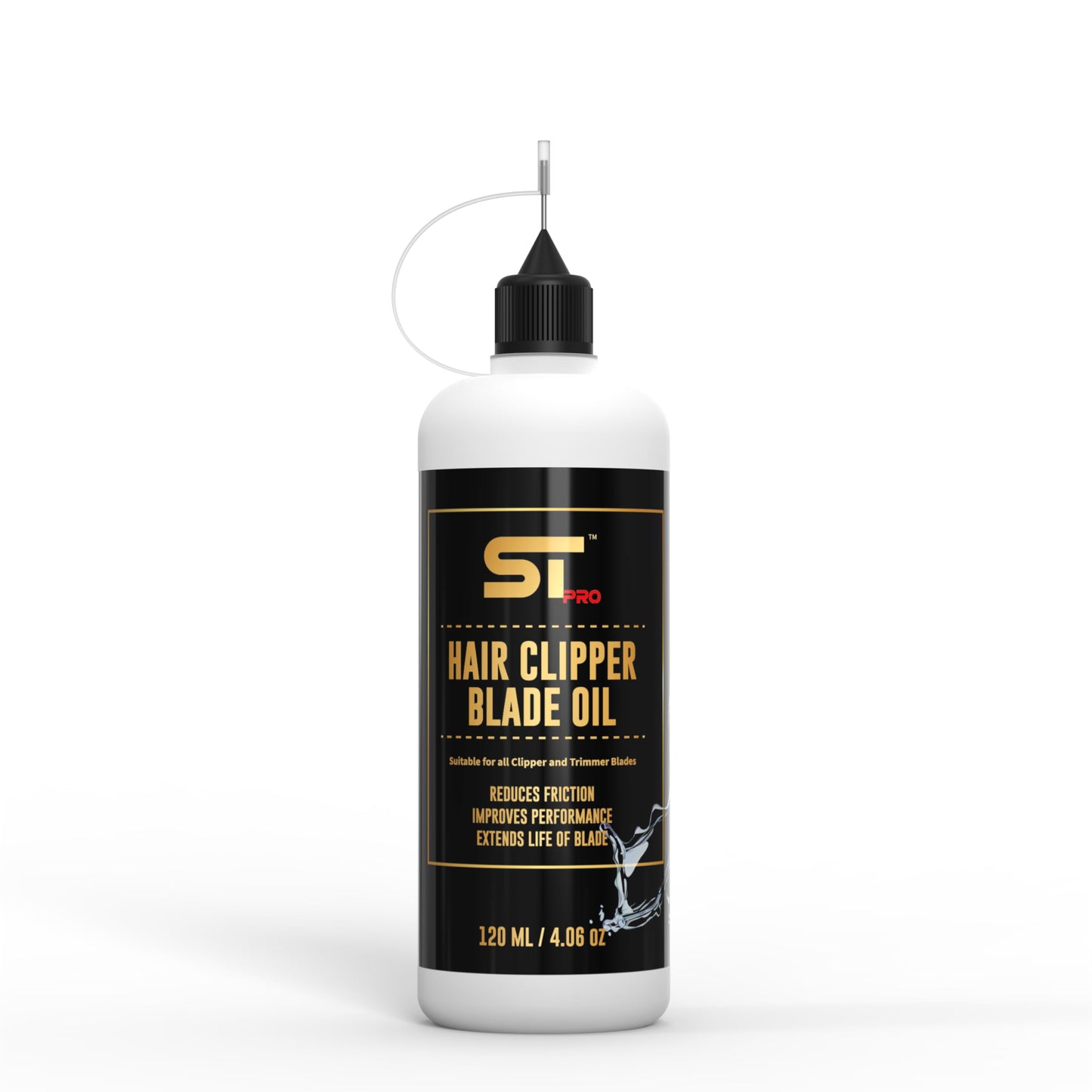 Supreme Trimmer Premium Hair Clipper Blade Lubricating Oil w/Needle Applicator - 120ML Anti-Rust Barber Clipper Oil for Blades, Hair Trimmer - STO120 Beauty and Personal Care Supreme Trimmer