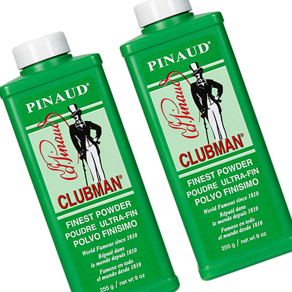 Clubman Pinaud Finest Powder, Classic White Powder for Men, Protection Against Sweat and Body Odor, 9 Oz X 2 Packs Beauty and Personal Care Clubman