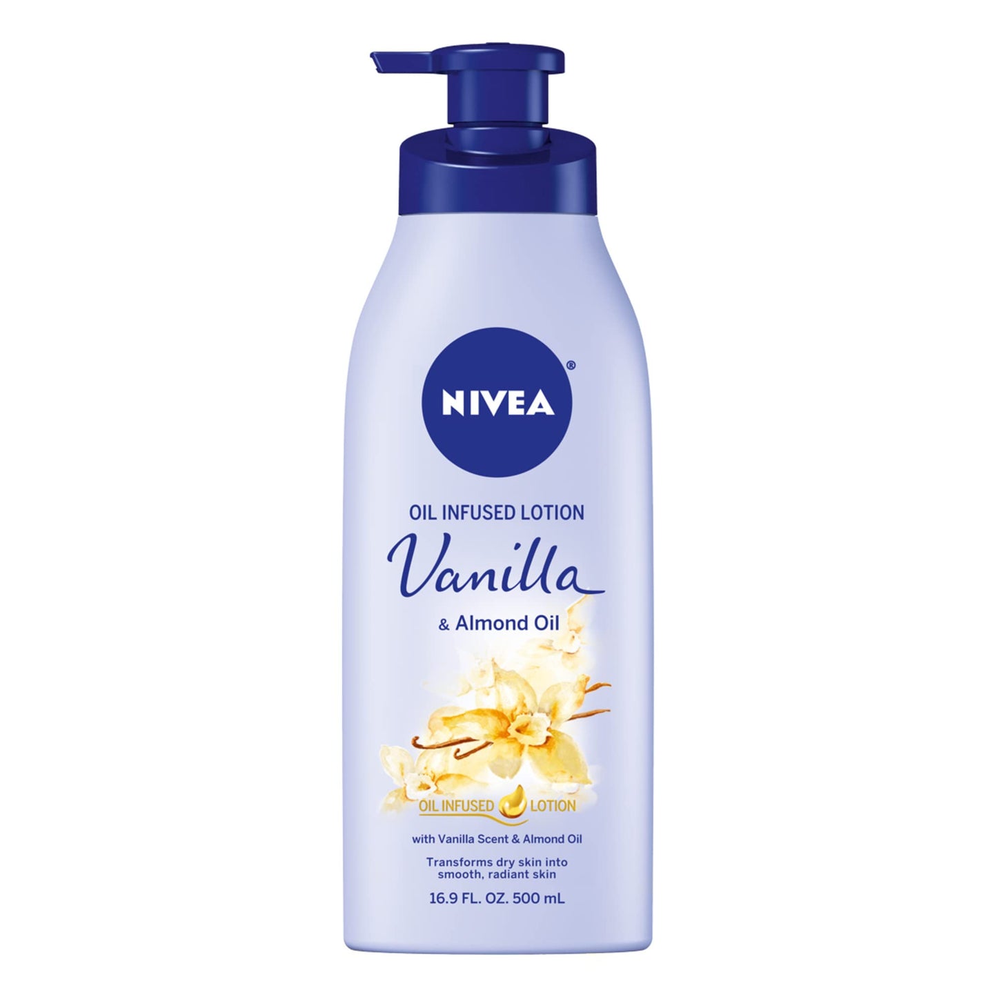 Nivea Lotion Oil-Infused Vanilla/Almond Oil 16.9 Ounce Pump (500ml) Beauty & Personal Care NIVEA