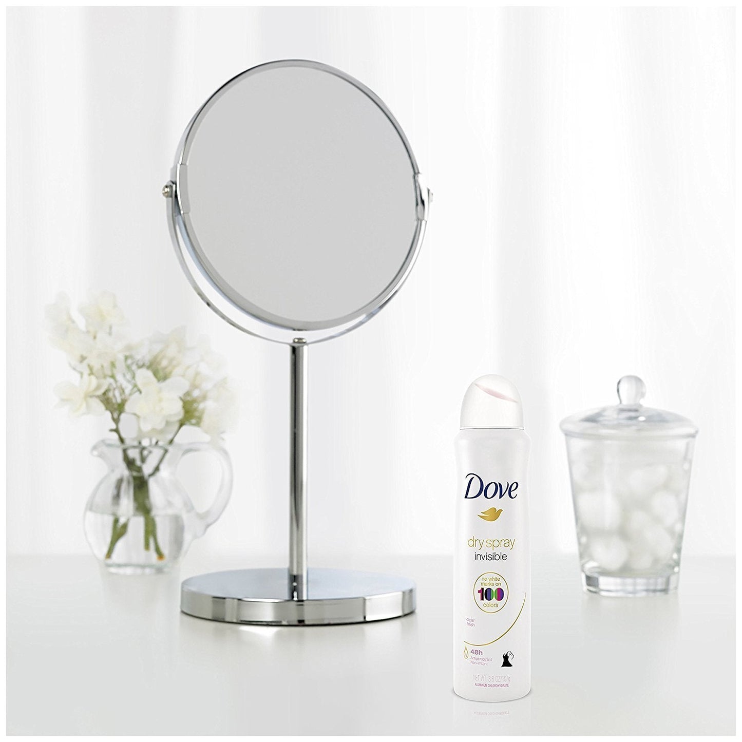 Dove Antiperspirant Dry Spray - Invisible - Clear Finish - 3.8 OZ (107 g) Per Can - Pack of 3 Cans Beauty and Personal Care Dove