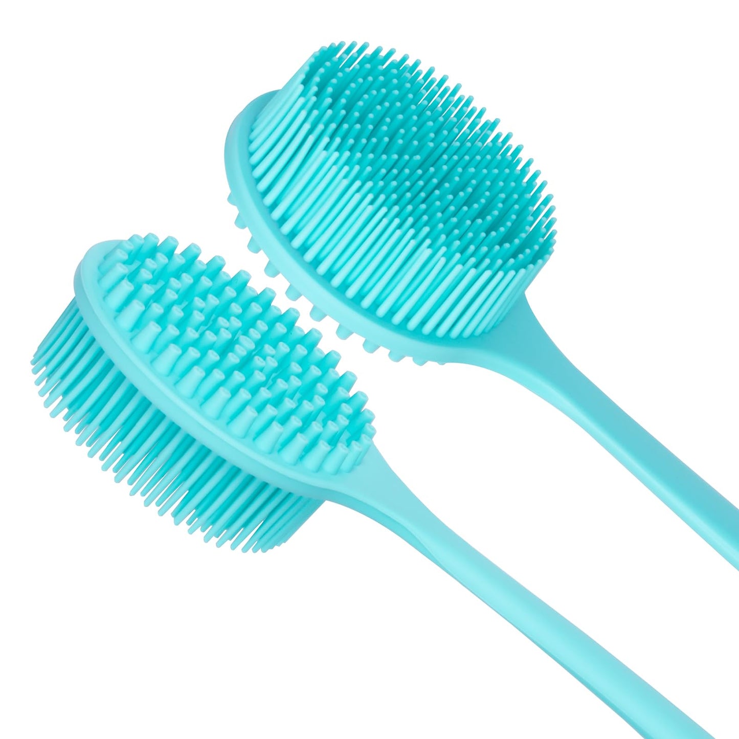 DNC Silicone Back Scrubber for Shower, Soft Bath Body Brush with Long Handle (Blue) Beauty & Personal Care DNC