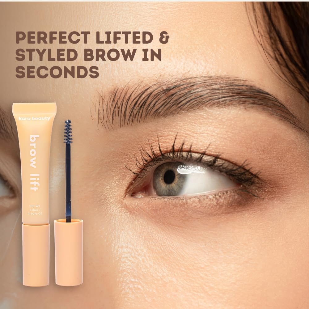 Kara Beauty Brow Lift - Clear Eyebrow Gel for Laminated Look, Extreme Hold Brow Kit, Fluffy Eyebrow Styling Clear Gel for Eyebrows, Makeup Essential Beauty & Personal Care Kara Beauty