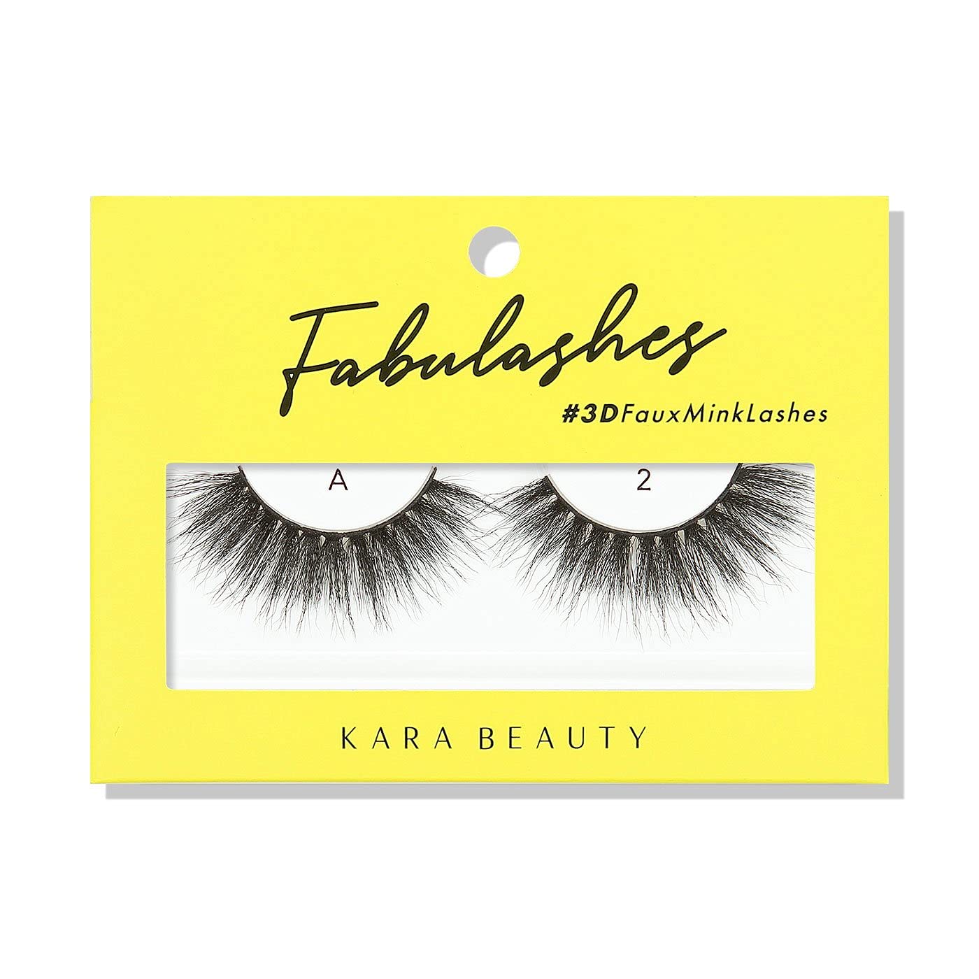 KARA BEAUTY Fabulashes Bold 3D Faux Mink Strip Lashes - Thick Fake Eyelashes, Dramatic Lash Strips for Goth & Full Glam - Reusable Fluffy Falsies Beauty & Personal Care Kara Beauty