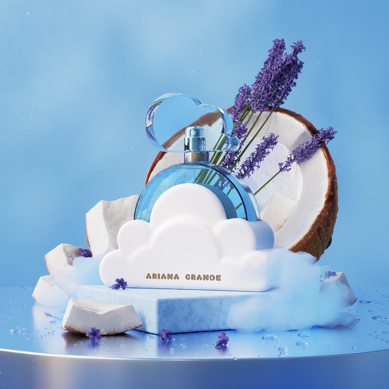 Ariana Grande Cloud Eau de Parfum, Gourmand Fragrance , Notes of Lavender, Coconut, Vanilla, Pear, Women's Perfume Beauty & Personal Care Ariana Grande