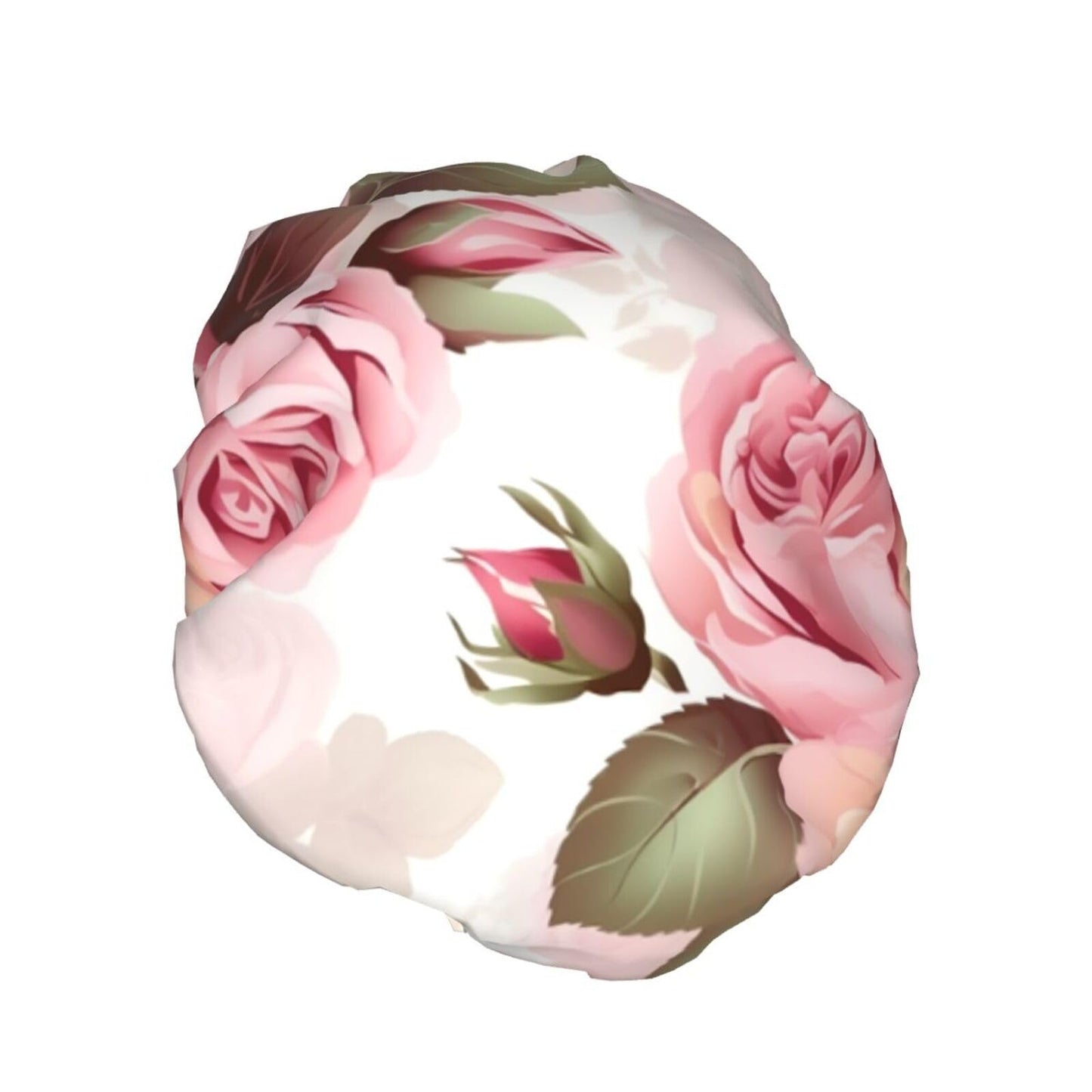 Rose Floral Shower Cap for Women Men Large Reusable Shower Bonnet Double-Layer Waterproof Bath Caps Elastic Band Hair Hat for All Hairstyles Beauty and Personal Care BWLHJKE