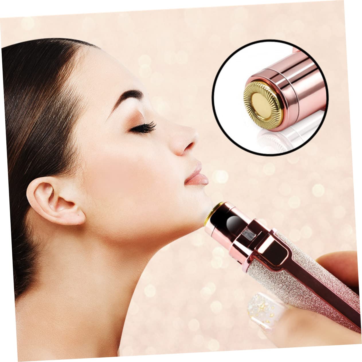 Housoutil USB Rechargeable Eyebrow Trimmer and Hair Shaver for Women Portable and Lightweight Washable Colorful Design for Easy Grooming Beauty and Personal Care Housoutil