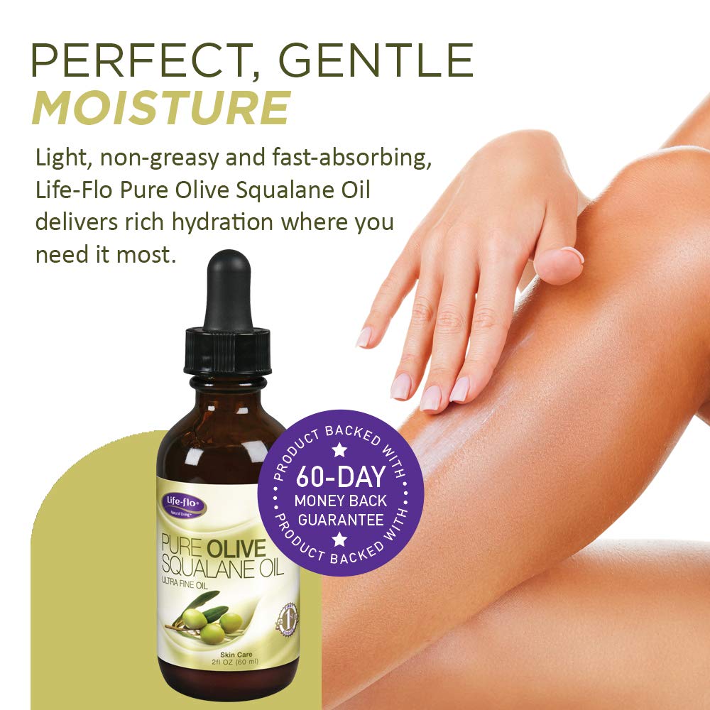 Pure Olive Squalane Oil : 99581: Oil, (Carton) 2oz Beauty & Personal Care Life-Flo