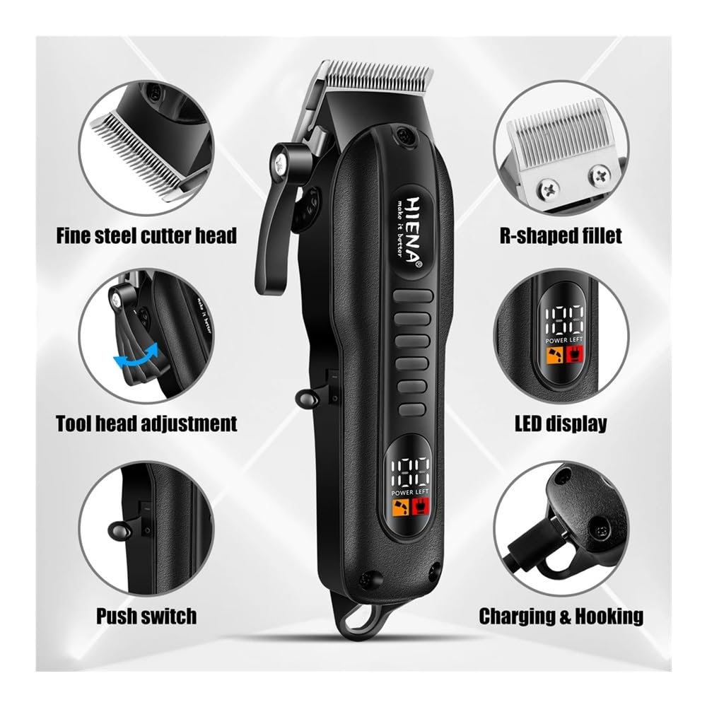 EWKYLSEM Razors High-end Professional Barber Tool Set,Fully Electric Trimmer,Rechargeable Hairdresser, Electric Nose Hair Trimmer,Razor for Men Beauty and Personal Care EWKYLSEM