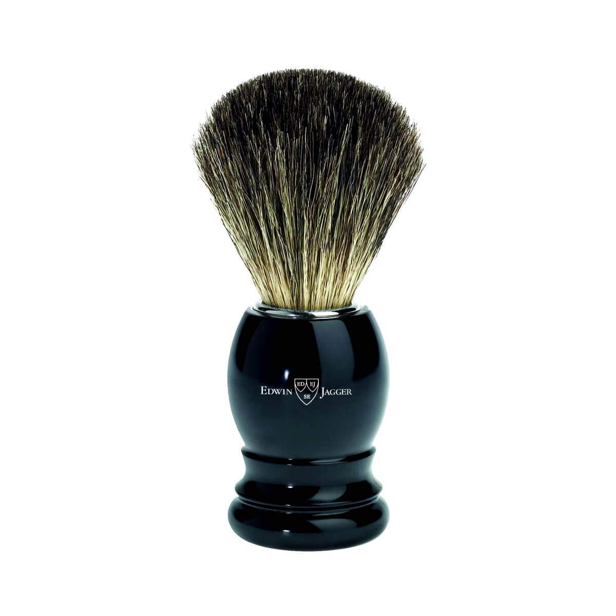 Edwin Jagger Pure Badger Shaving Brush (Imitation Black) Beauty and Personal Care Edwin Jagger