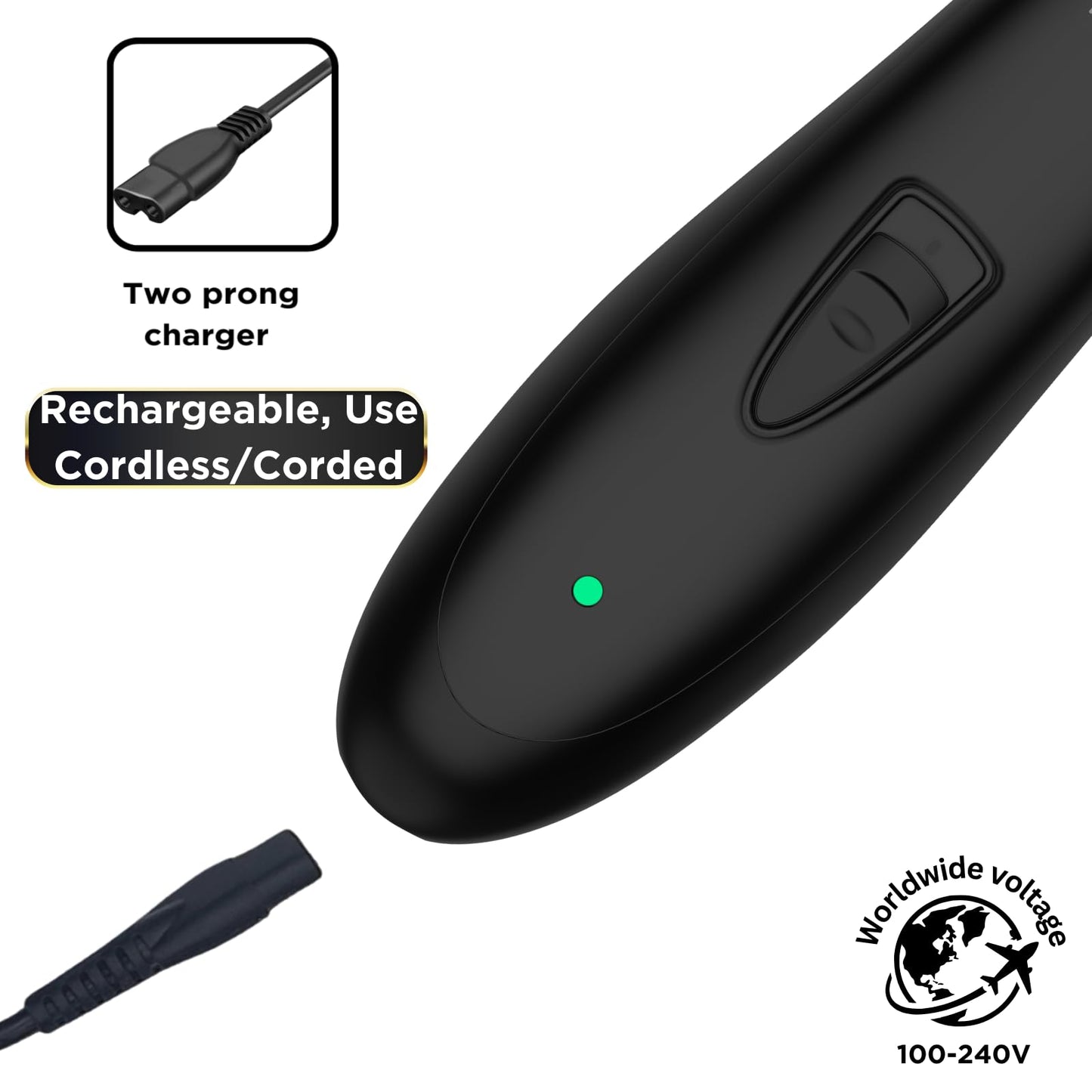 Supreme Trimmer T Shaper - Quiet Cordless Beard & Hair Trimmer for Men - 120 Min Runtime, Low Noise, Zero-Gap DLC Blade - Ideal for Sensitive Skin Beauty and Personal Care Supreme Trimmer