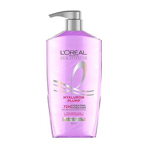 L'Oreal Paris Elvive Hyaluron Plump Hydrating Shampoo for Dehydrated, Dry Hair Infused with Hyaluronic Acid Care Complex, Paraben-Free, 26.5 Fl Oz Beauty & Personal Care L'Oreal Paris